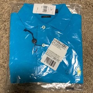NWT men’s custom fit mesh polo